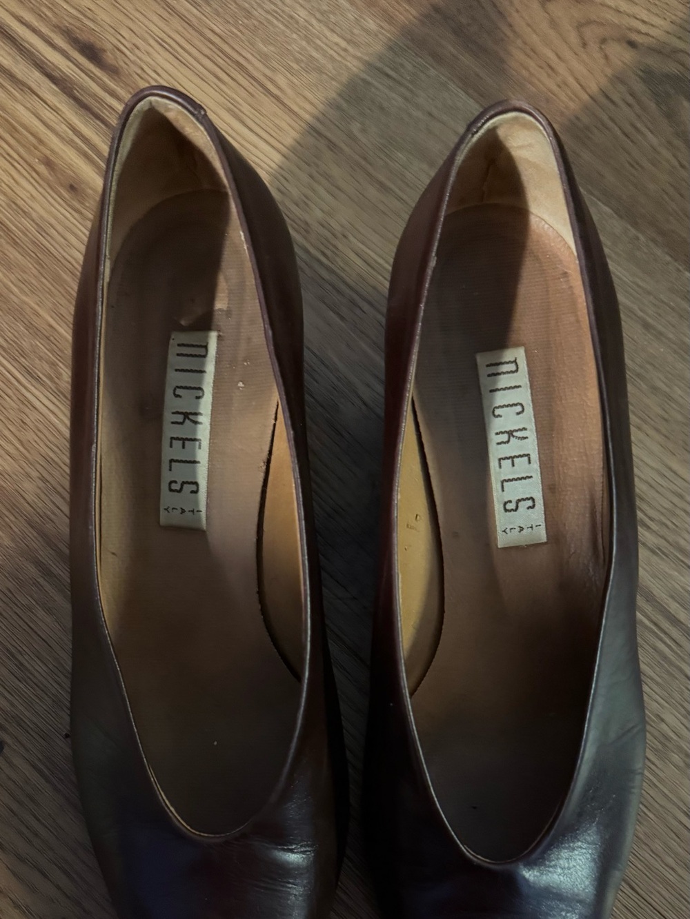 Nickels Women's Leather Pump in Brown